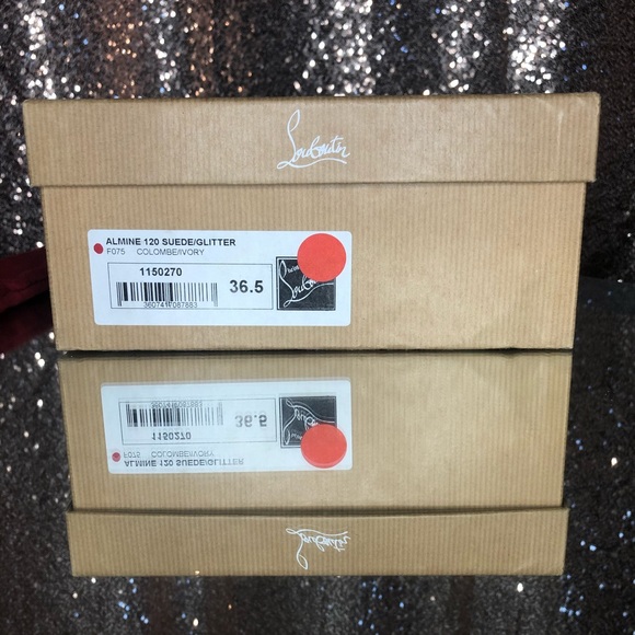 Christian Louboutin Almine Glitter Lace Pumps - Picture 5 of 6